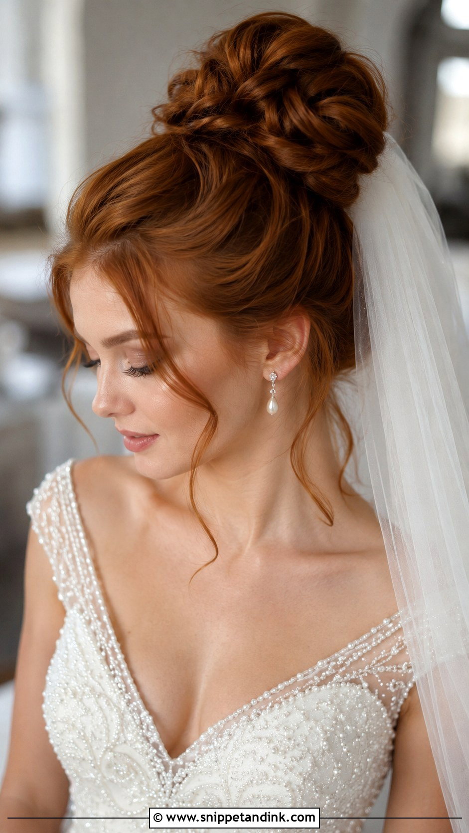 High Bun Wedding Hairstyle - Snippet and Ink - 15 Wedding Ceremony Hairstyles