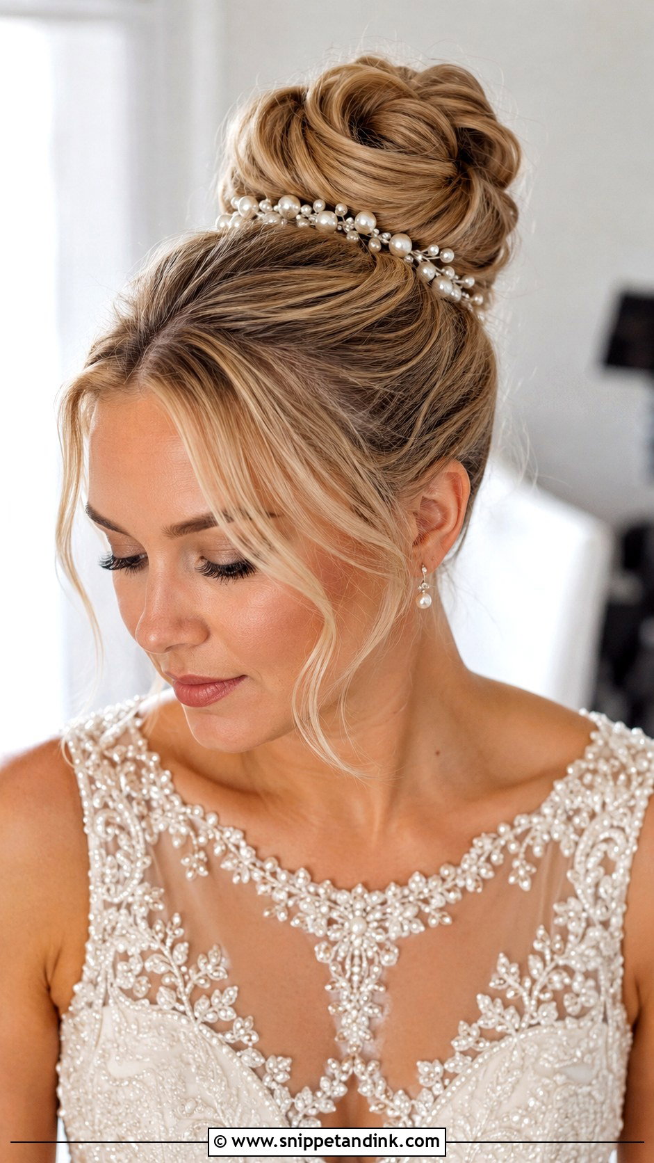 High Bun Wedding Hairstyle For Thinning Hair - Snippet and Ink - 15 Wedding Hairstyles for Thinning Hair