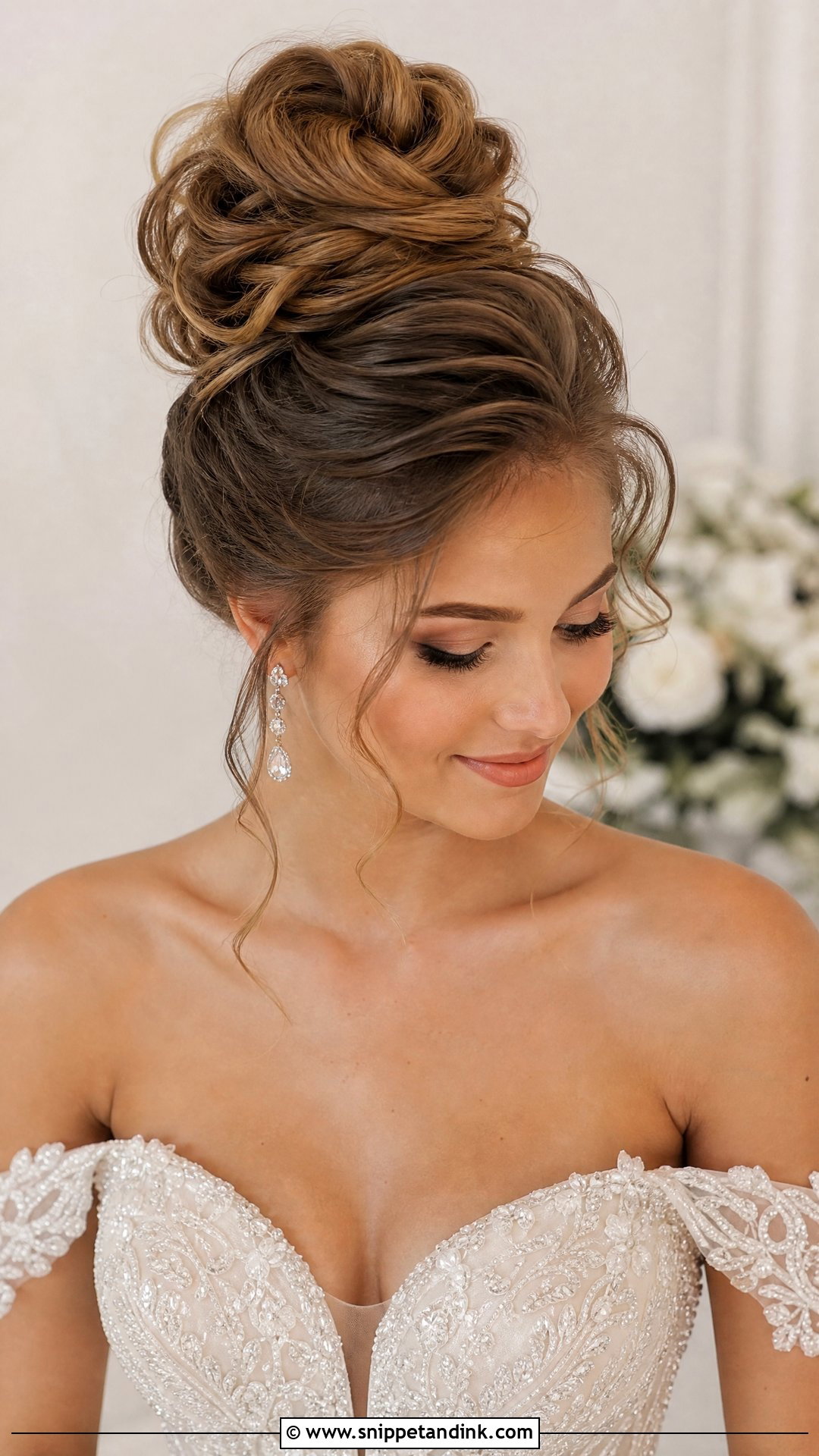 High Bun Wedding Updo - Snippet and Ink - 15 Cute Updos for Wedding