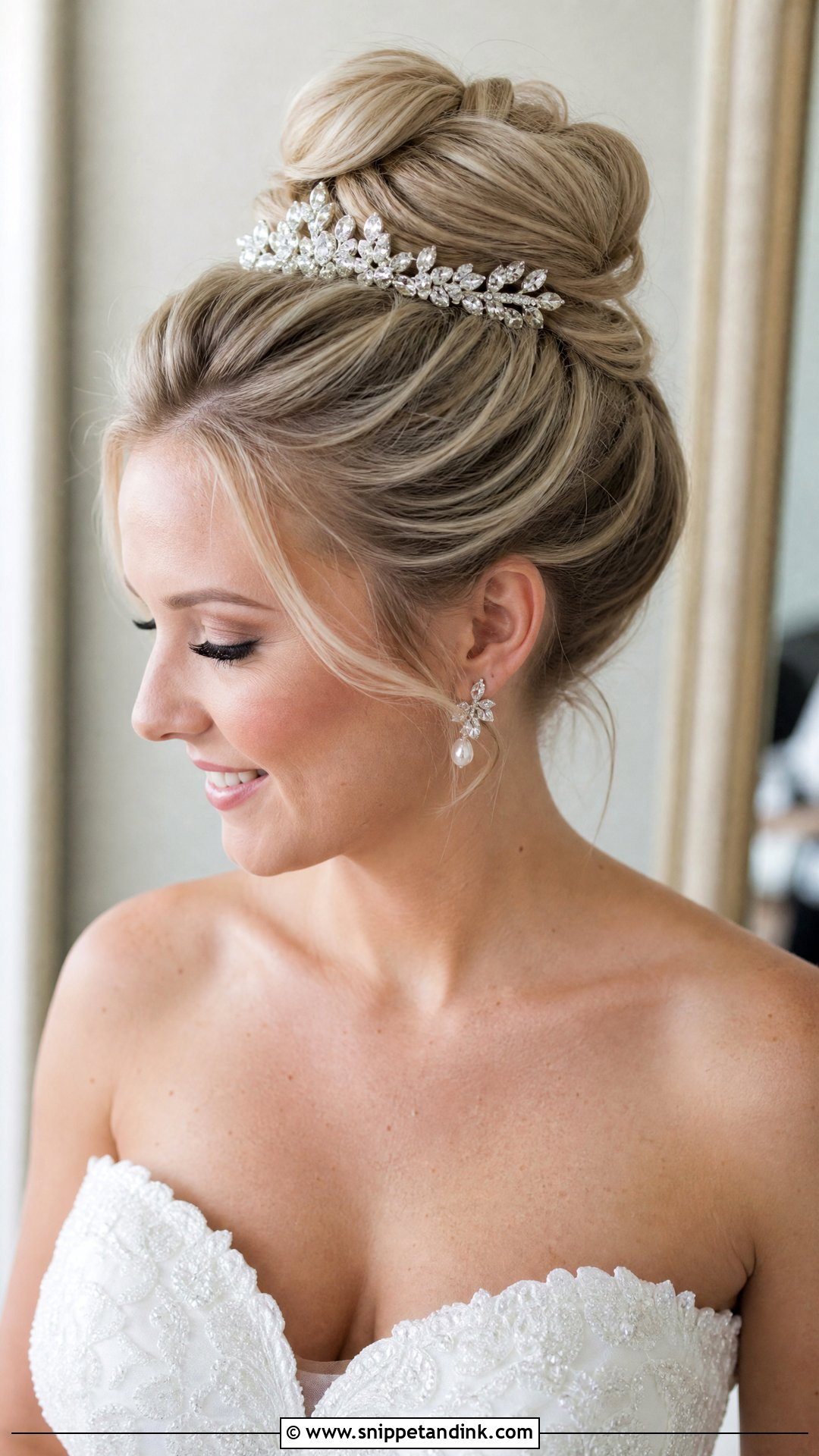 High Bun Wedding Updo - Snippet and Ink - 15 Easy Wedding Updo Ideas