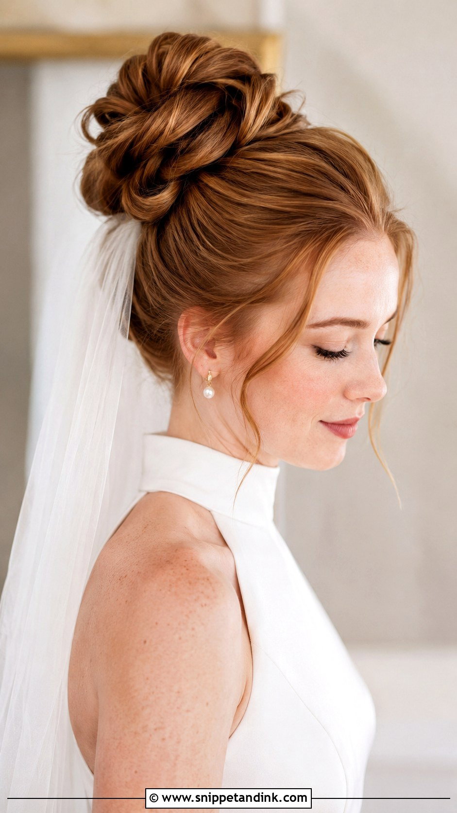 High Bun Wedding Updo - Snippet and Ink - 15 Updo Hairstyle Wedding Ideas