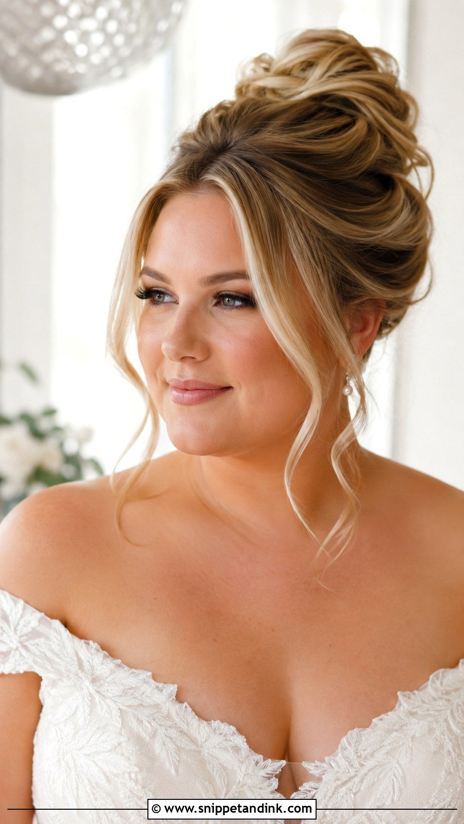 High Bun Wedding Updo For Round Face - Snippet and Ink - 15 Updos for Round Faces Wedding