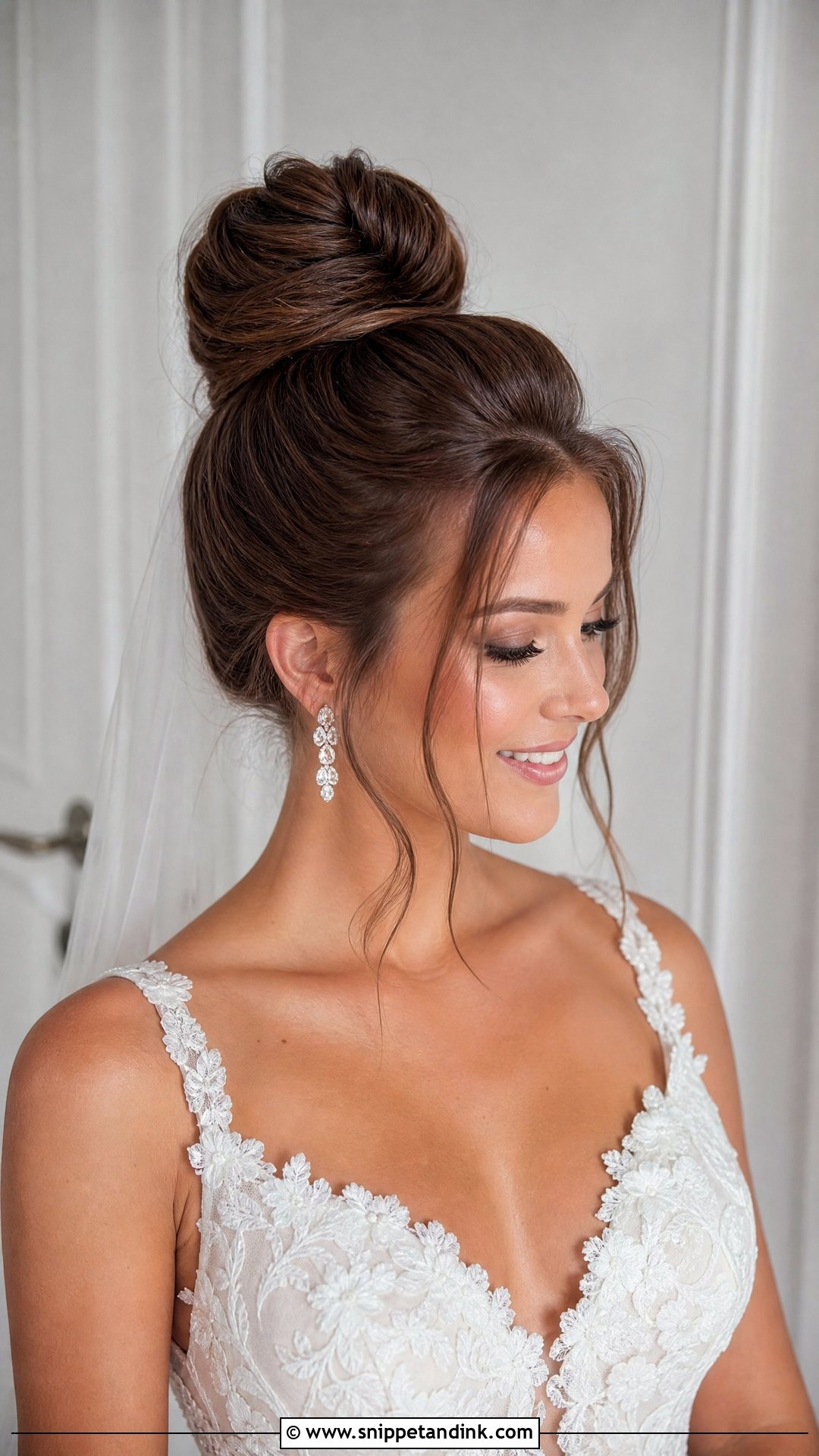 High Bun With Volume - Snippet and Ink - 20 Bridal Hairstyles Tutorial