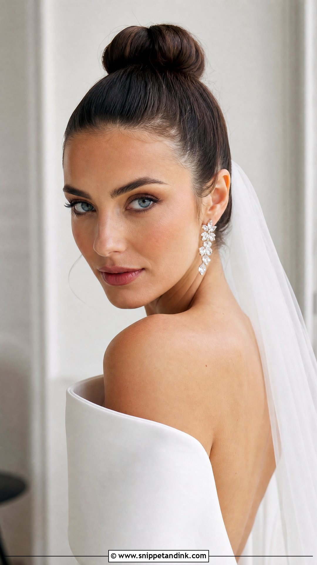 High Bun for Wedding - Snippet and Ink - 25 Buns Hairstyles for Wedding