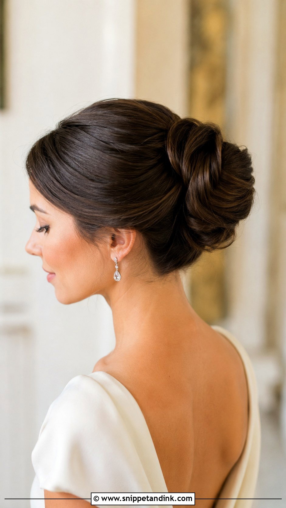 High Chignon Wedding Hair - Snippet and Ink - 15 High Updo Wedding Hair Ideas