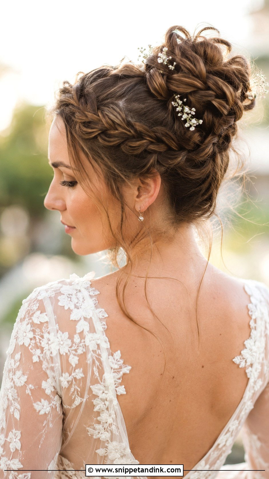 High Crown Braid Bun - Snippet and Ink - 20 High Wedding Updo Ideas