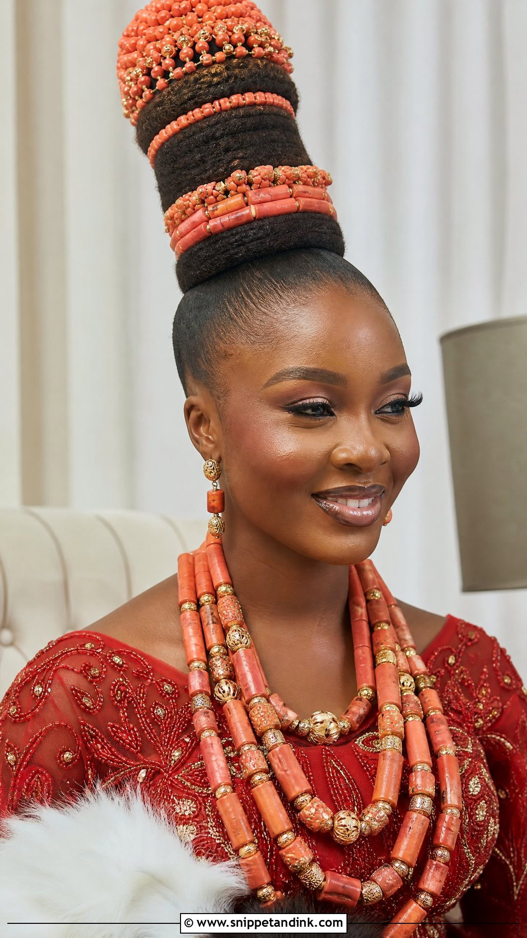 High Edo Okuku Hairstyle - Snippet and Ink - 15 Edo Bride Hairstyle Ideas