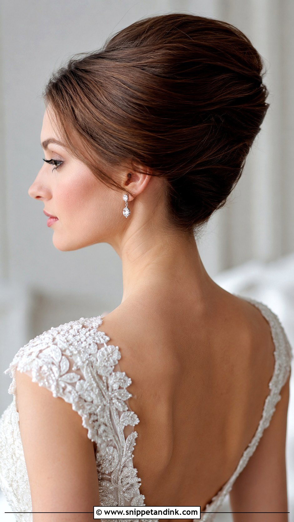 High French Twist Updo - Snippet and Ink - 25 French Twist Bridal Hair Ideas