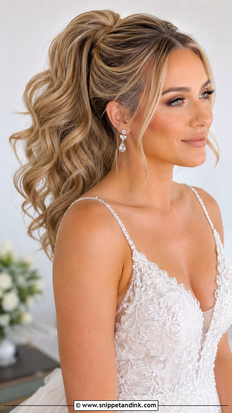 High Glam Ponytail for Wedding - Snippet and Ink - 30 Ponytail Hairstyles for Wedding