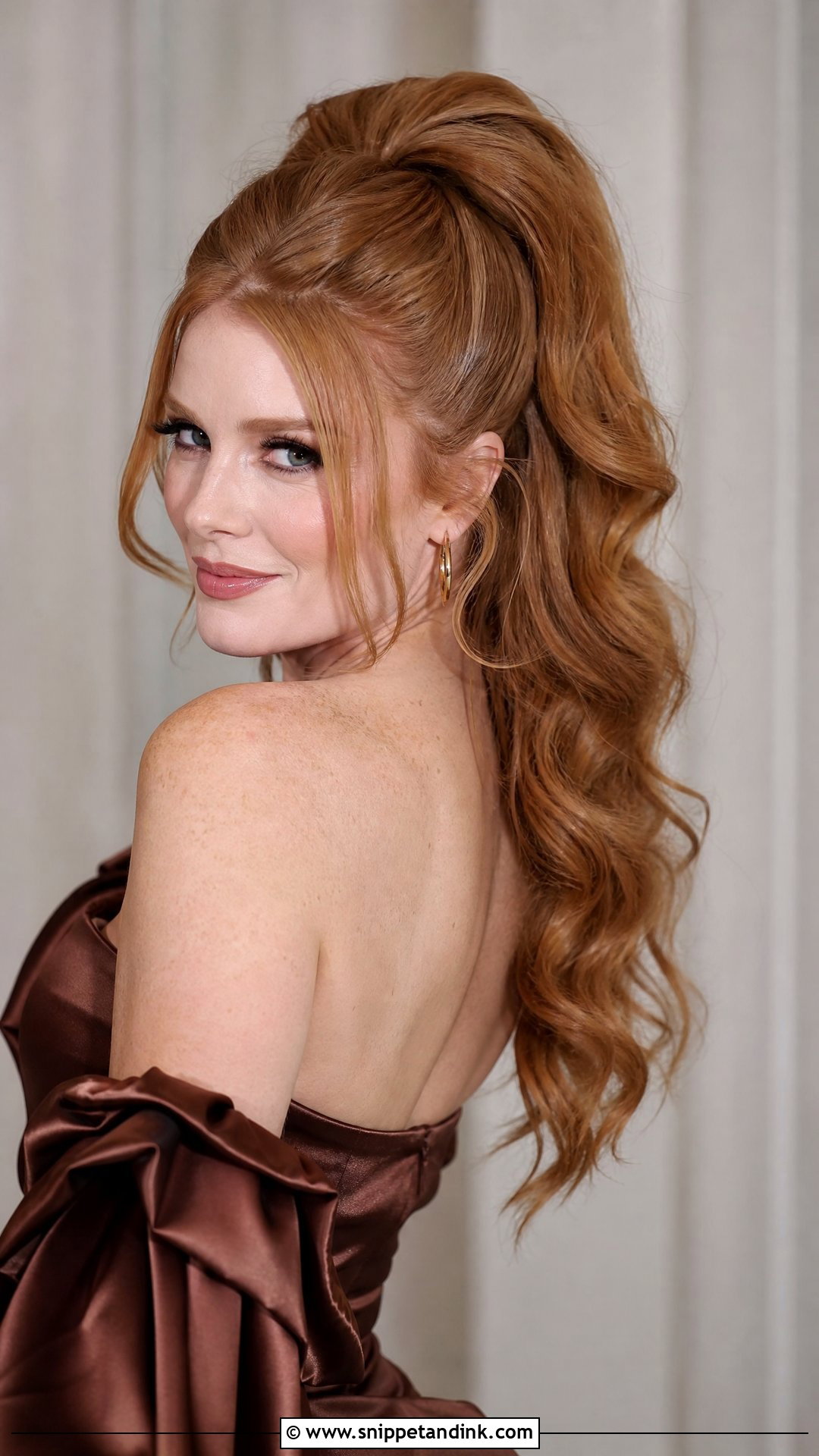 High Half Up Ponytail With Volume - Snippet and Ink - 20 Half-Up Ponytail Wedding Ideas