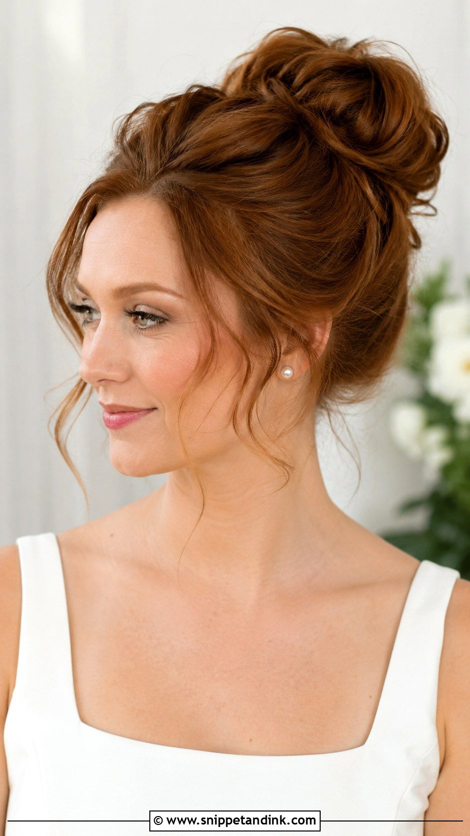 High Loose Bun Wedding Hair - Snippet and Ink - 20 Loose Bun Hairstyles Wedding