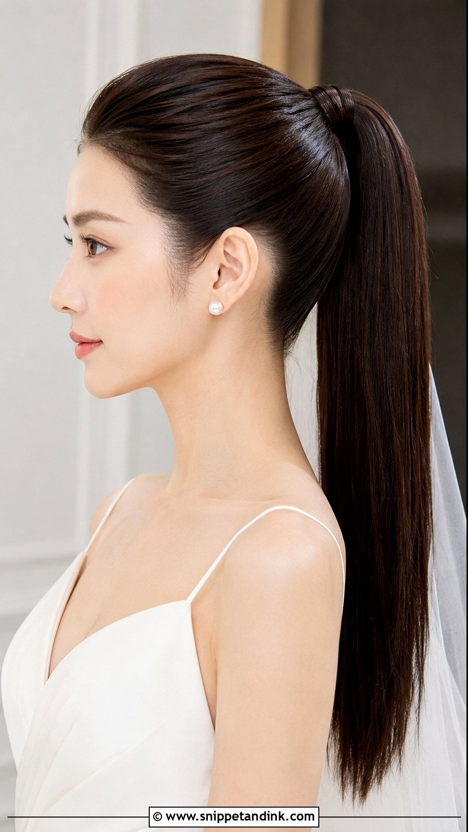 High Pony Bridal Hair For Straight Hair - Snippet and Ink - 20 High Pony Bridal Hair Ideas