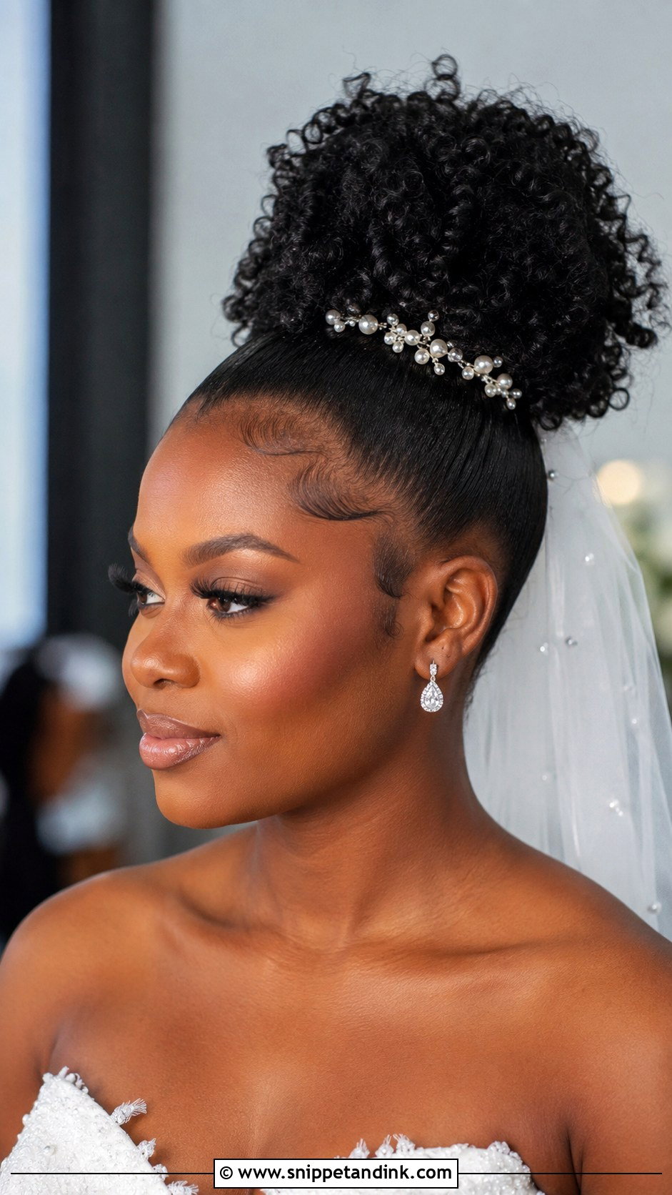 High Pony Updo Wedding For Black Hair - Snippet and Ink - 20 High Pony Updo Wedding Ideas