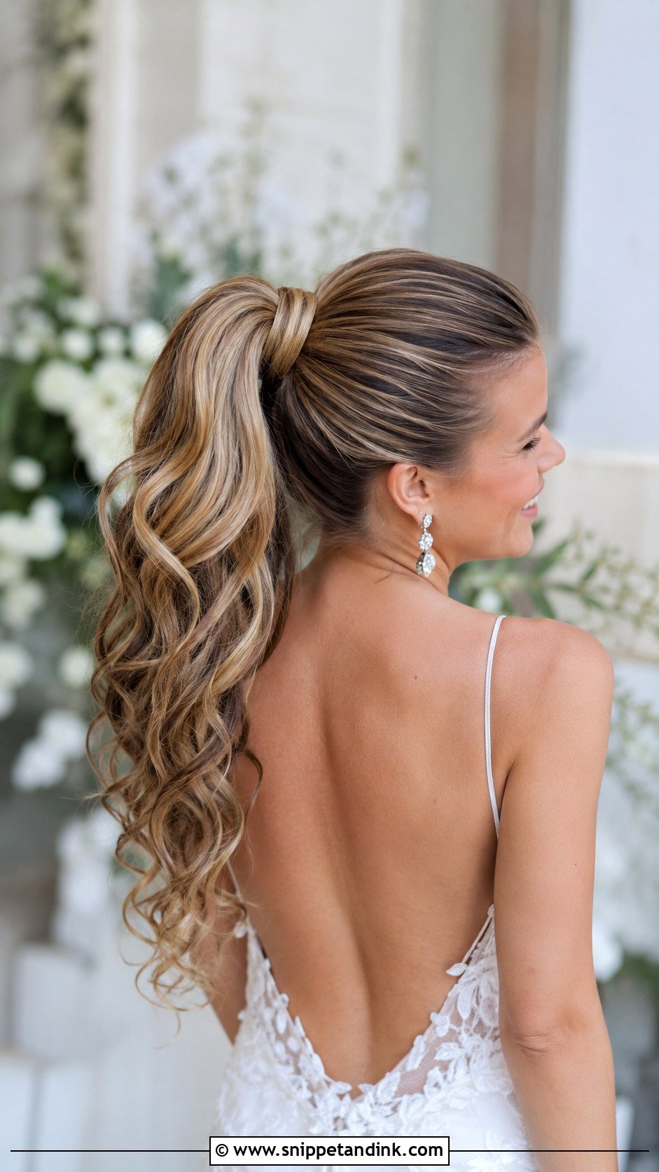 High Pony Updo Wedding For Long Hair - Snippet and Ink - 20 High Pony Updo Wedding Ideas