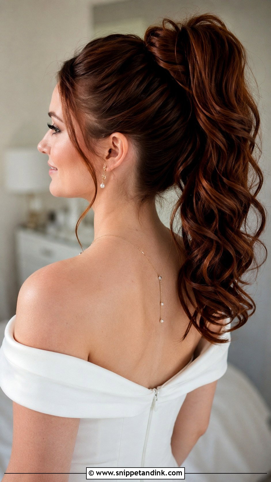 High Pony Updo Wedding With Twisted Base - Snippet and Ink - 20 High Pony Updo Wedding Ideas