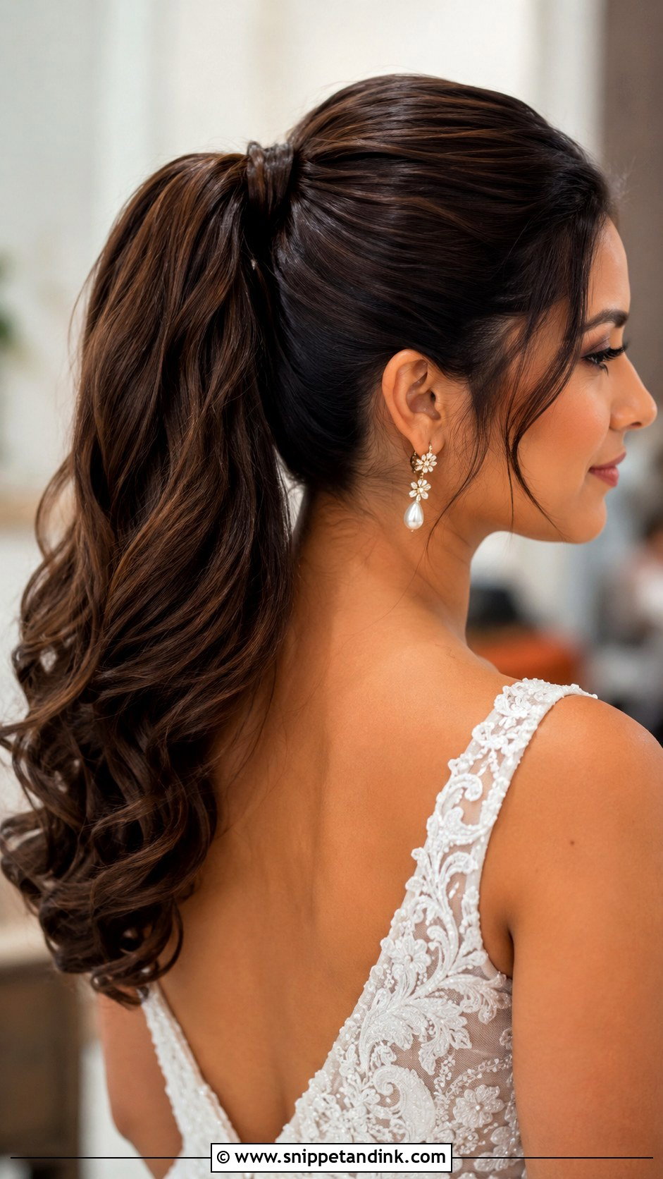 High Ponytail Bridal Hair For Thick Hair - Snippet and Ink - 15 High Ponytail Bridal Hair Ideas