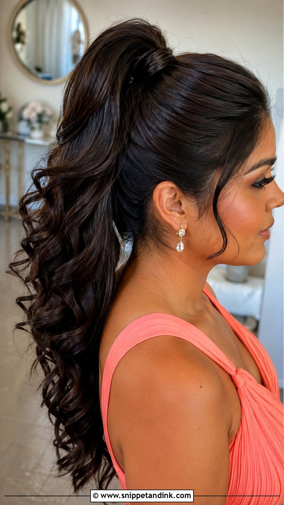 High Ponytail Bridesmaid Hairstyle - Snippet and Ink - 25 Cute Bridesmaid Hairstyles