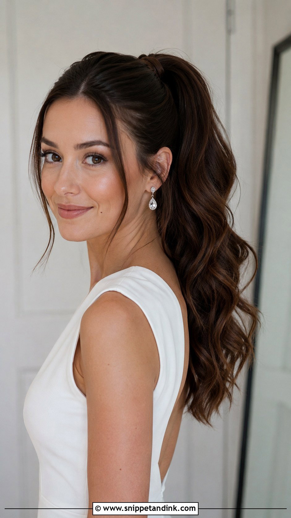 High Ponytail Civil Wedding Hairstyle - Snippet and Ink - 25 Civil Wedding Hairstyle Ideas