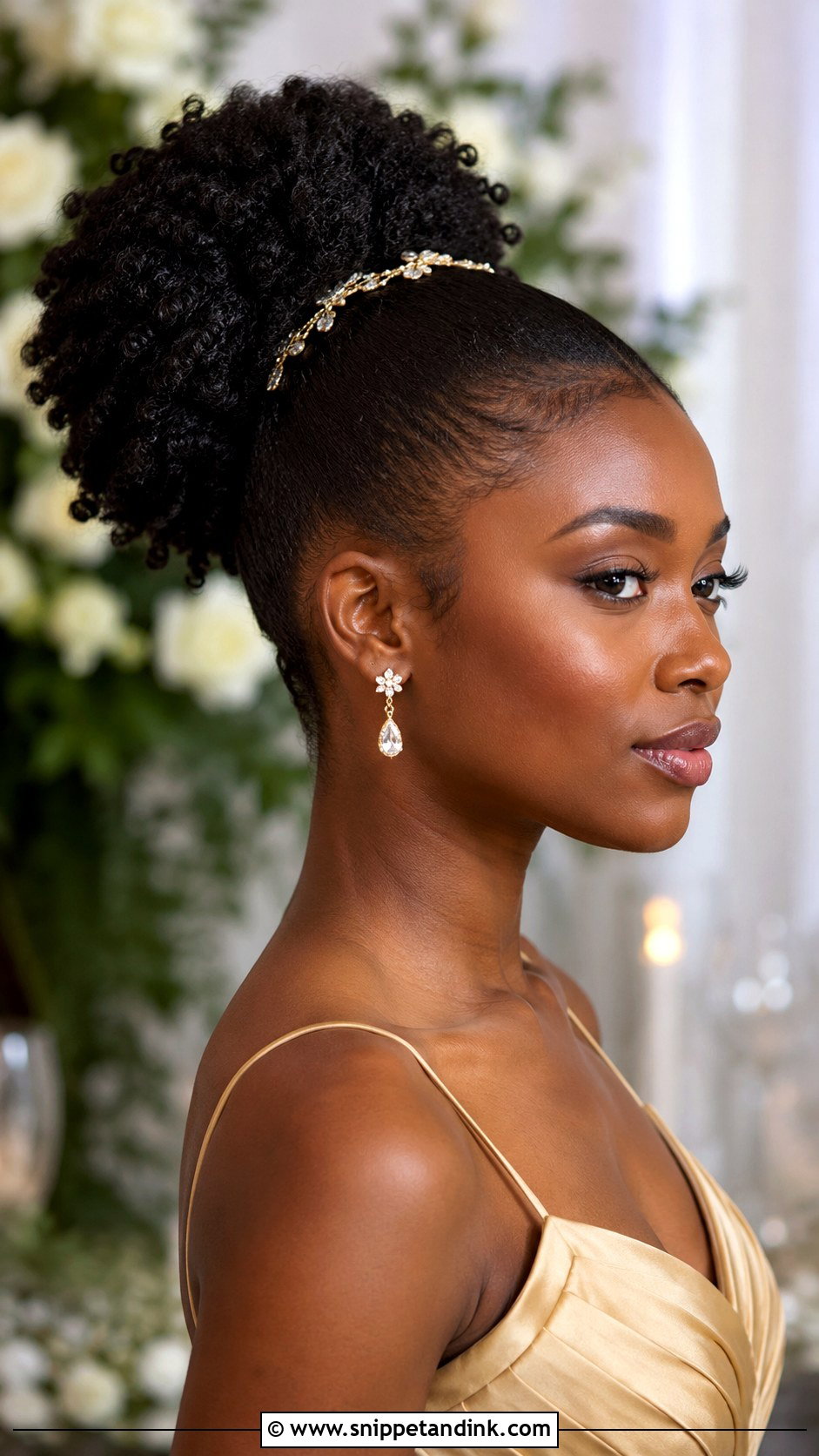 High Ponytail For Natural Hair Bridesmaid - Snippet and Ink - 20 High Ponytail Bridesmaid Hair Ideas