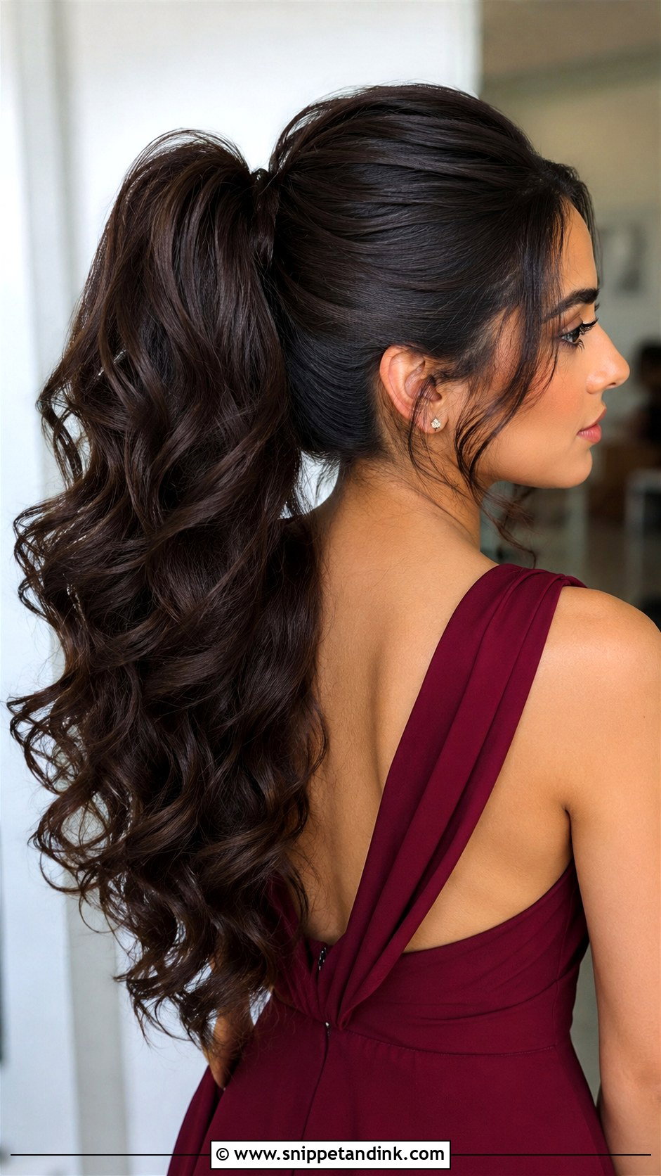 High Ponytail For Thick Hair Bridesmaid - Snippet and Ink - 20 High Ponytail Bridesmaid Hair Ideas