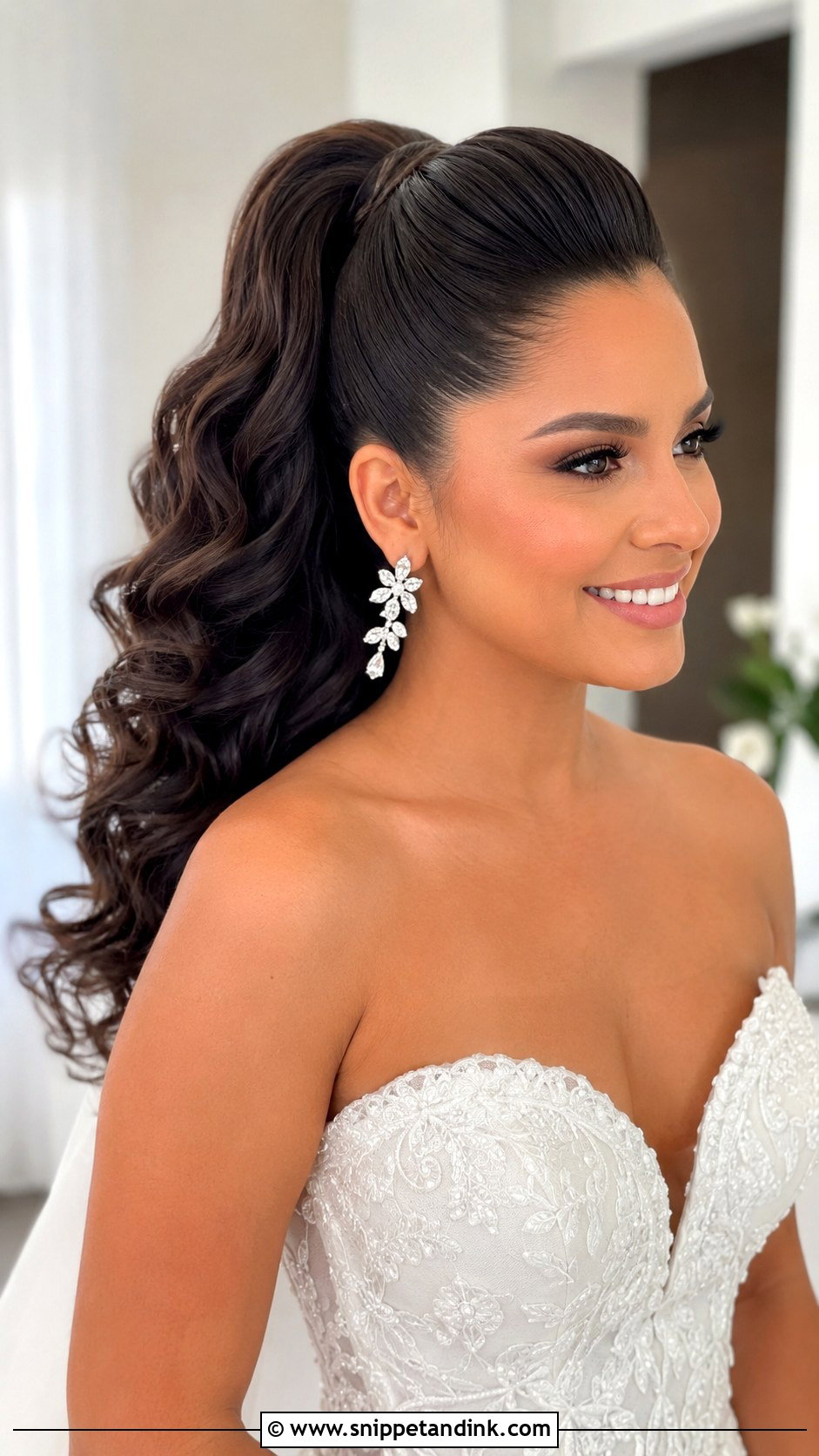 High Ponytail Wedding Hairstyle - Snippet and Ink - 15 Pack Hairstyle for Wedding Ideas