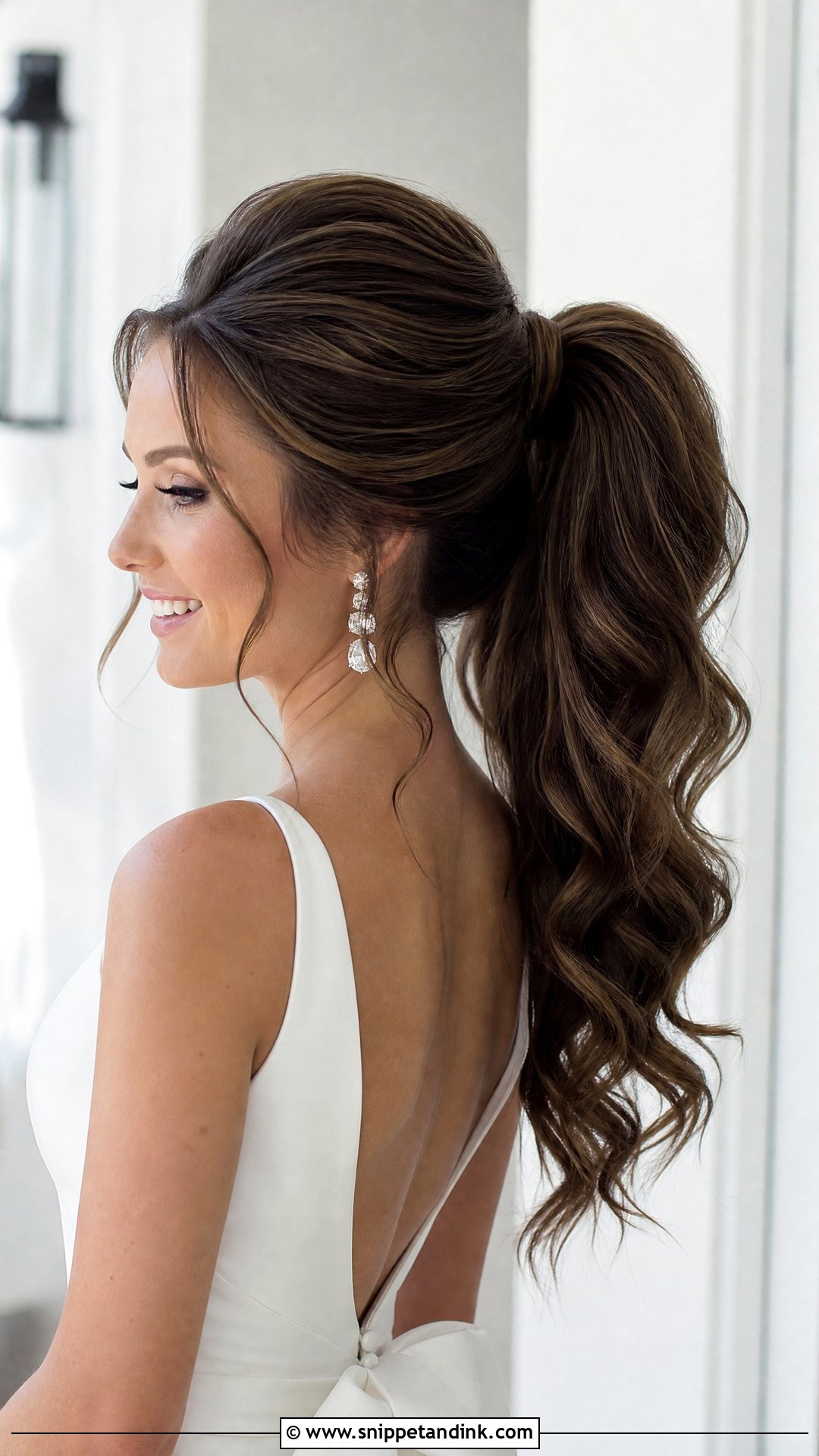 High Ponytail With Volume - Snippet and Ink - 20 Bridal Hair for Long Hair Ideas