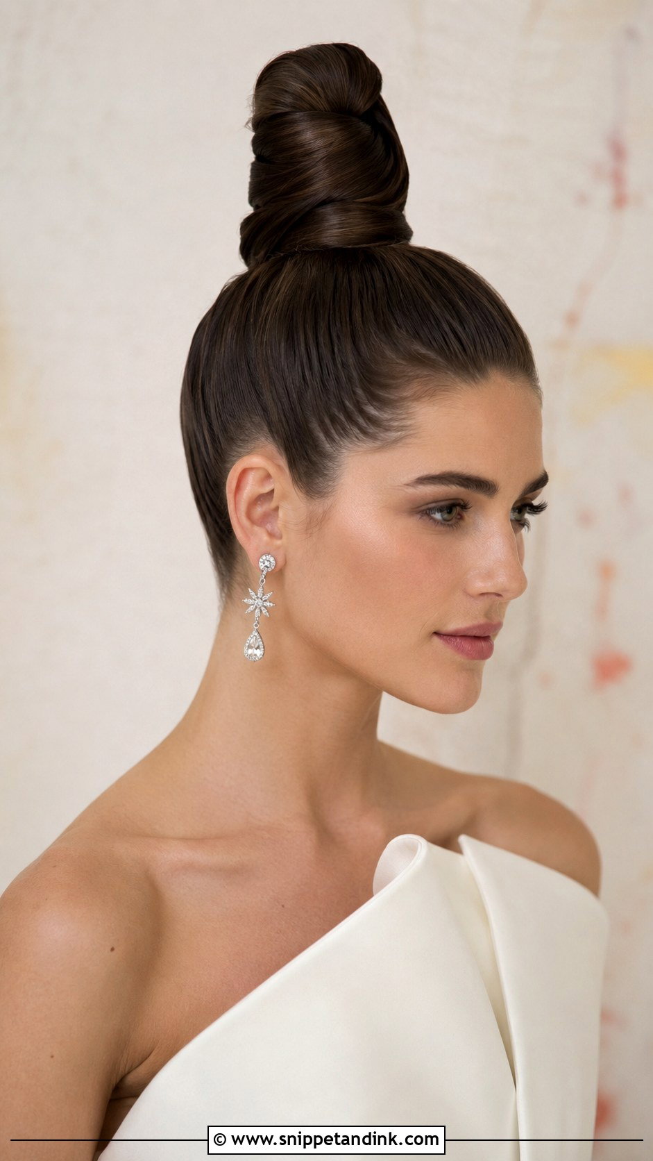 High Top Knot - Snippet and Ink - 20 High Wedding Updo Ideas