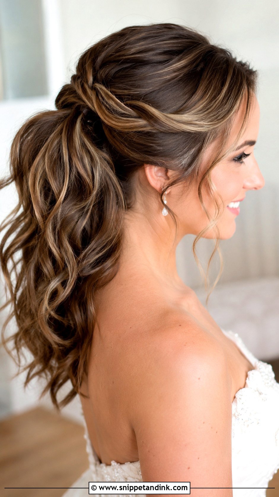 High Twist Ponytail Updo - Snippet and Ink - 20 Pony Updo Wedding Ideas