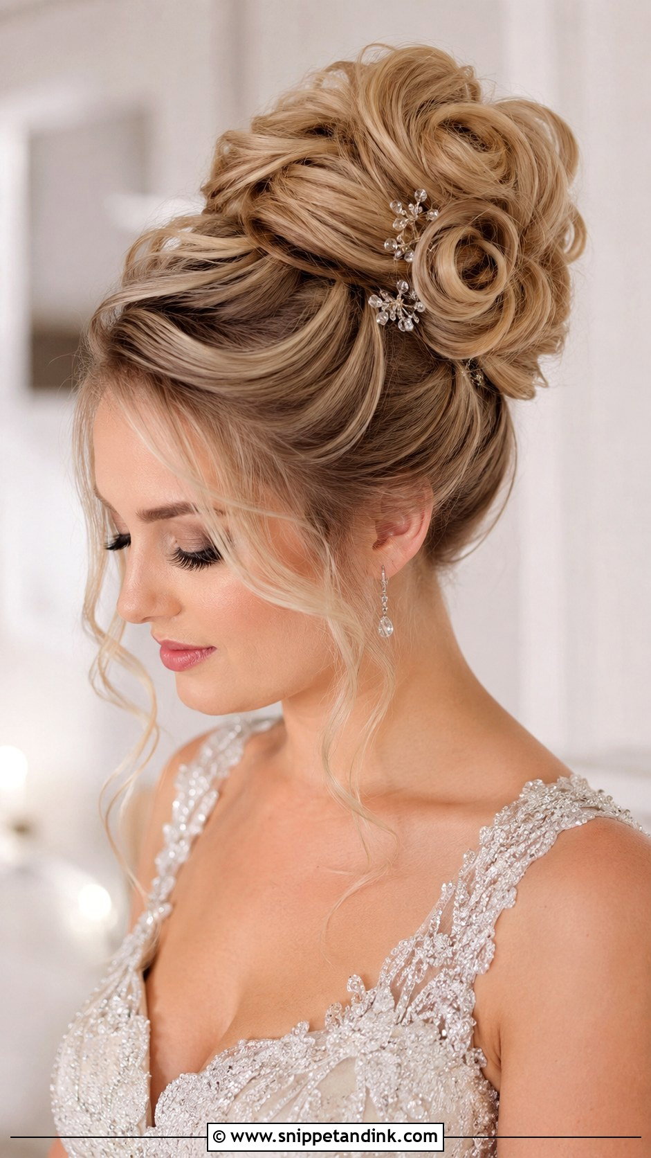 High Updo Wedding Hair For Long Hair - Snippet and Ink - 15 High Updo Wedding Hair Ideas