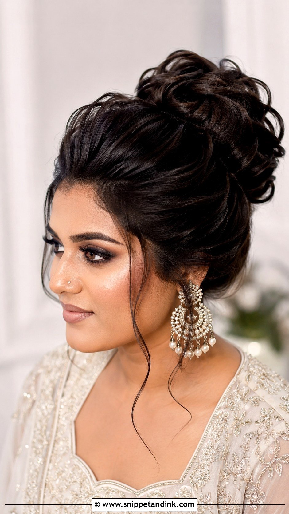 High Updo Wedding Hair For Thick Hair - Snippet and Ink - 15 High Updo Wedding Hair Ideas