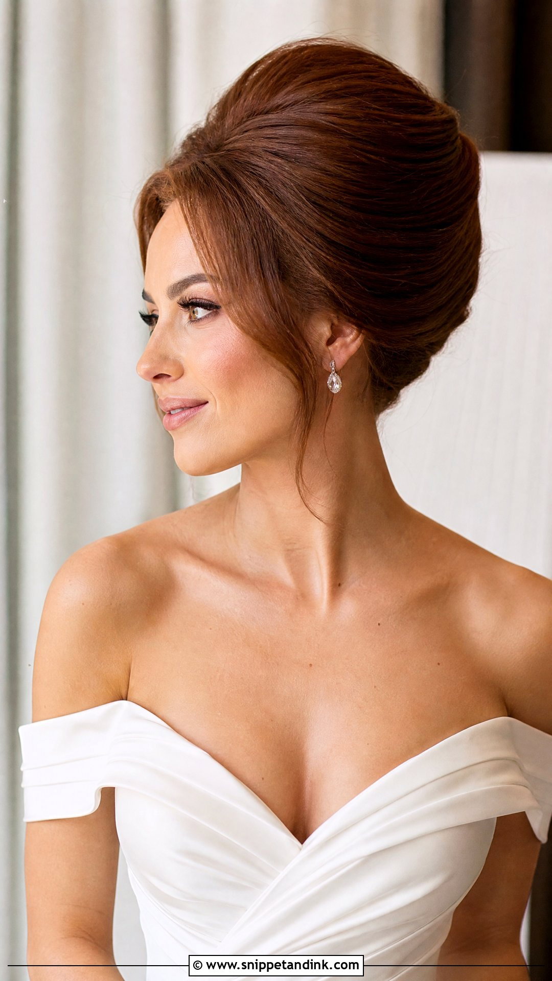 High Voluminous French Roll - Snippet and Ink - 20 French Roll Wedding Hairstyle Ideas