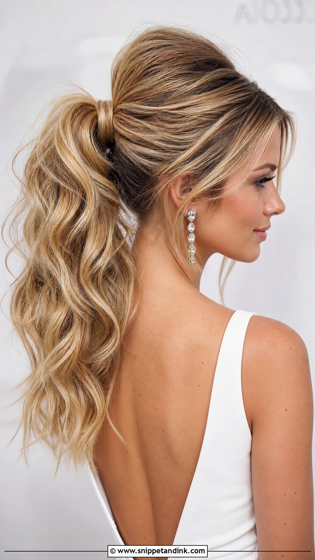 High Voluminous Ponytail - Snippet and Ink - 20 Big Bridal Hair Ideas