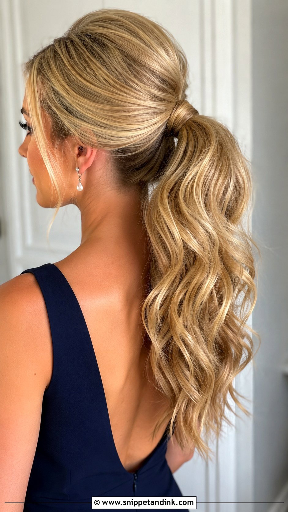 High Wavy Bridesmaid Ponytail - Snippet and Ink - 30 Bridesmaid Ponytail Ideas