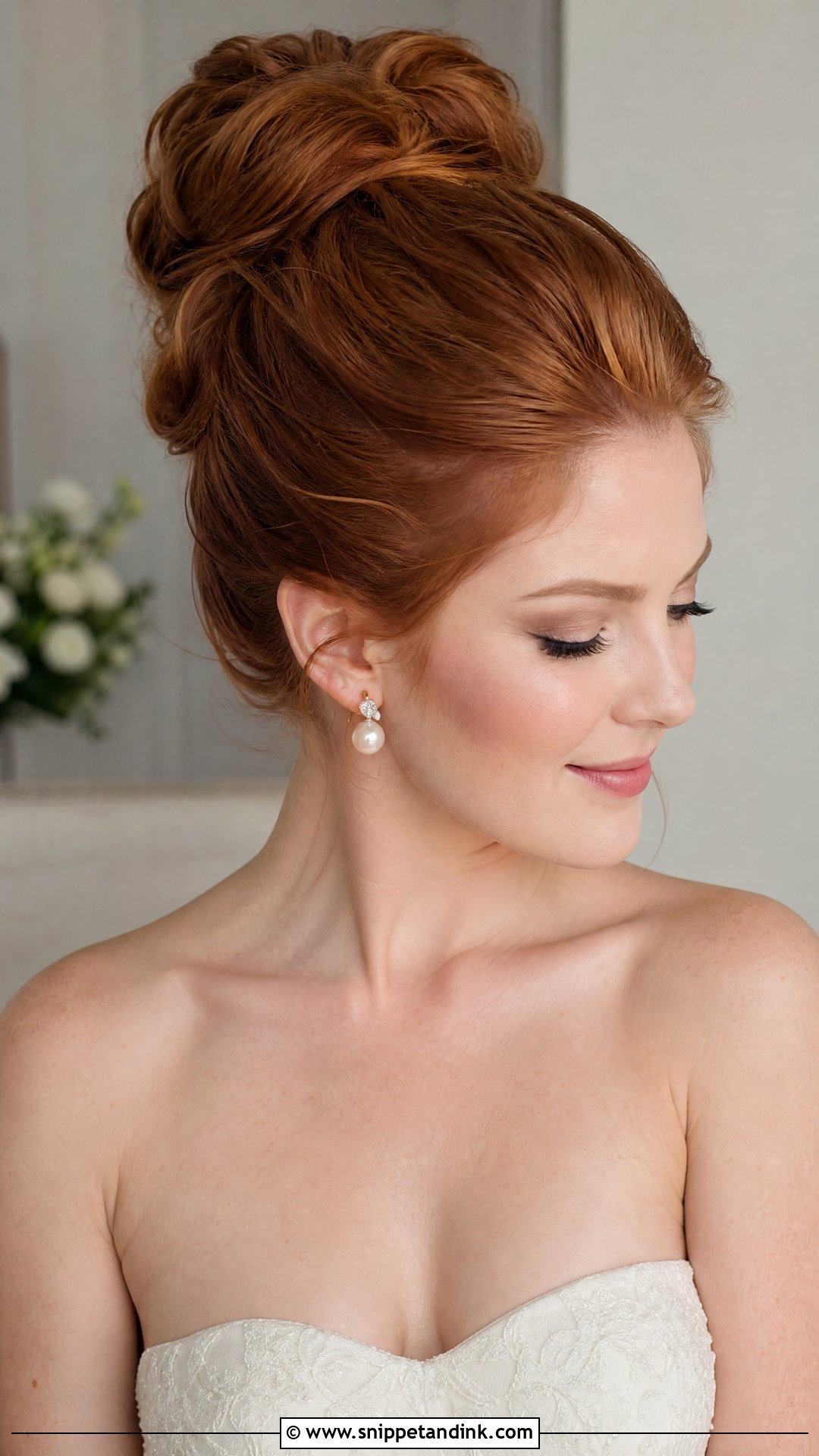 High Wedding Bun For Long Hair - Snippet and Ink - 20 Wedding Buns for Long Hair