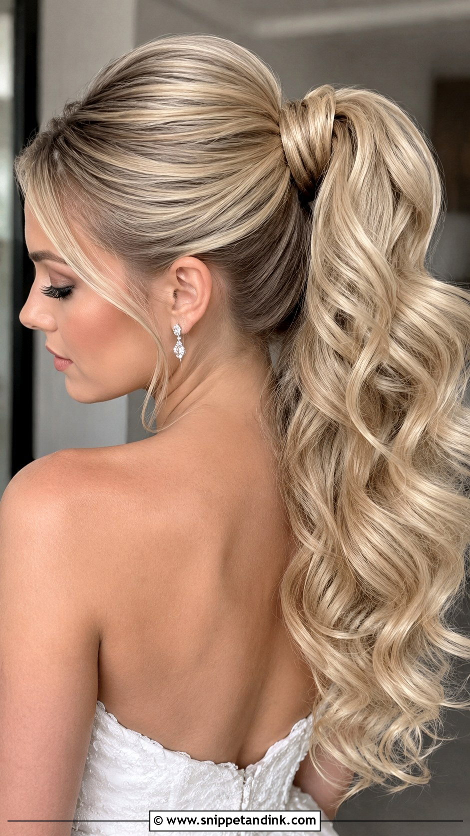 High Wedding Ponytail Updo - Snippet and Ink - 15 Wedding Updos for Long Hair Ponytail