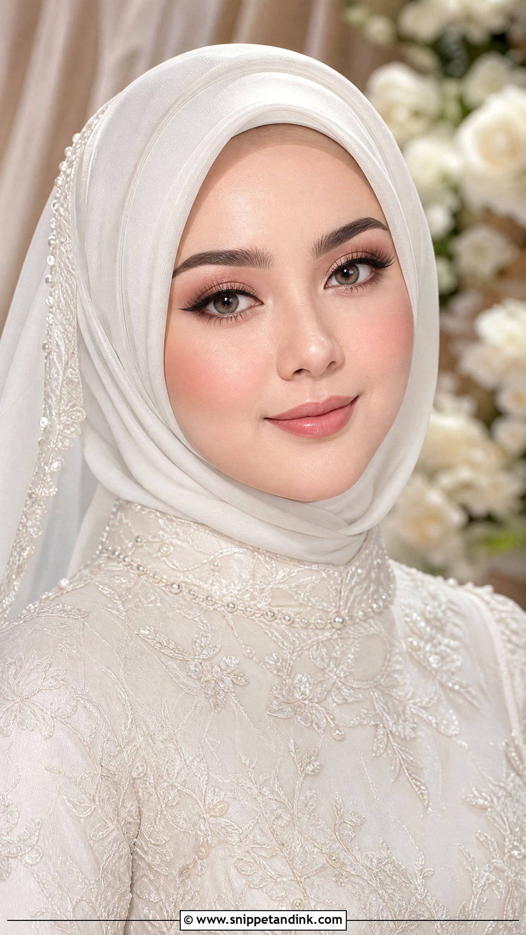 Hijab Bridal Makeup For Round Face - Snippet and Ink - 20 Muslim Bridal Makeup Ideas