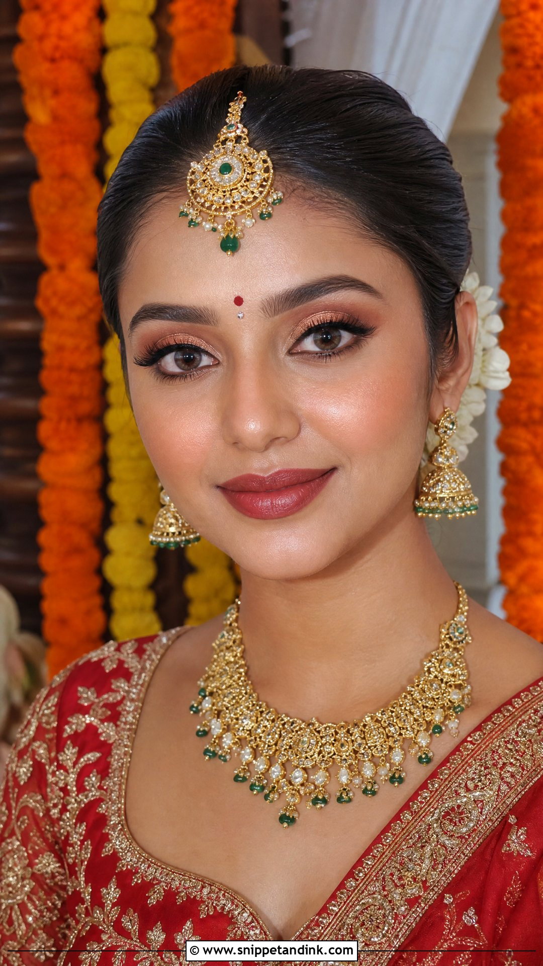 Hindu Bridal Natural Makeup - Snippet and Ink - 20 Natural Indian Wedding Makeup Ideas