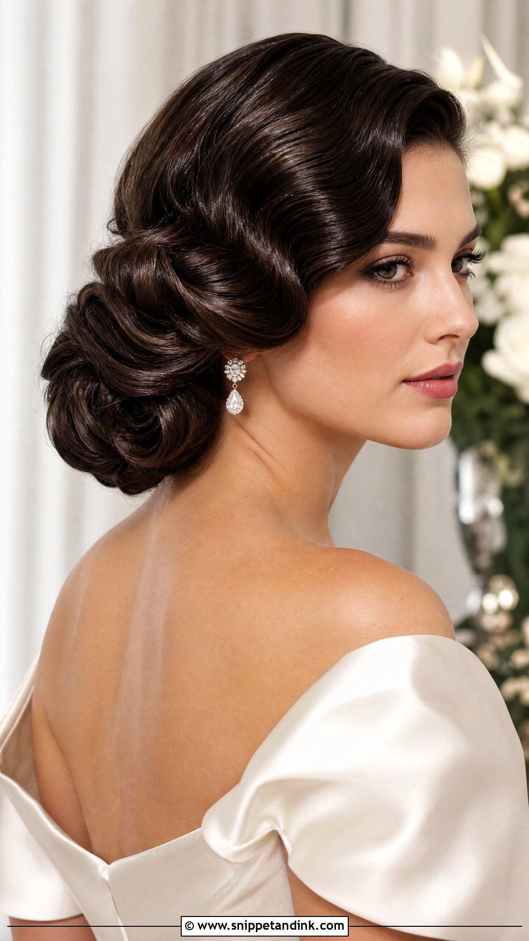 Hollywood Bridal Updo For Thick Long Hair - Snippet and Ink - 15 Bridal Updo for Thick Long Hair Ideas