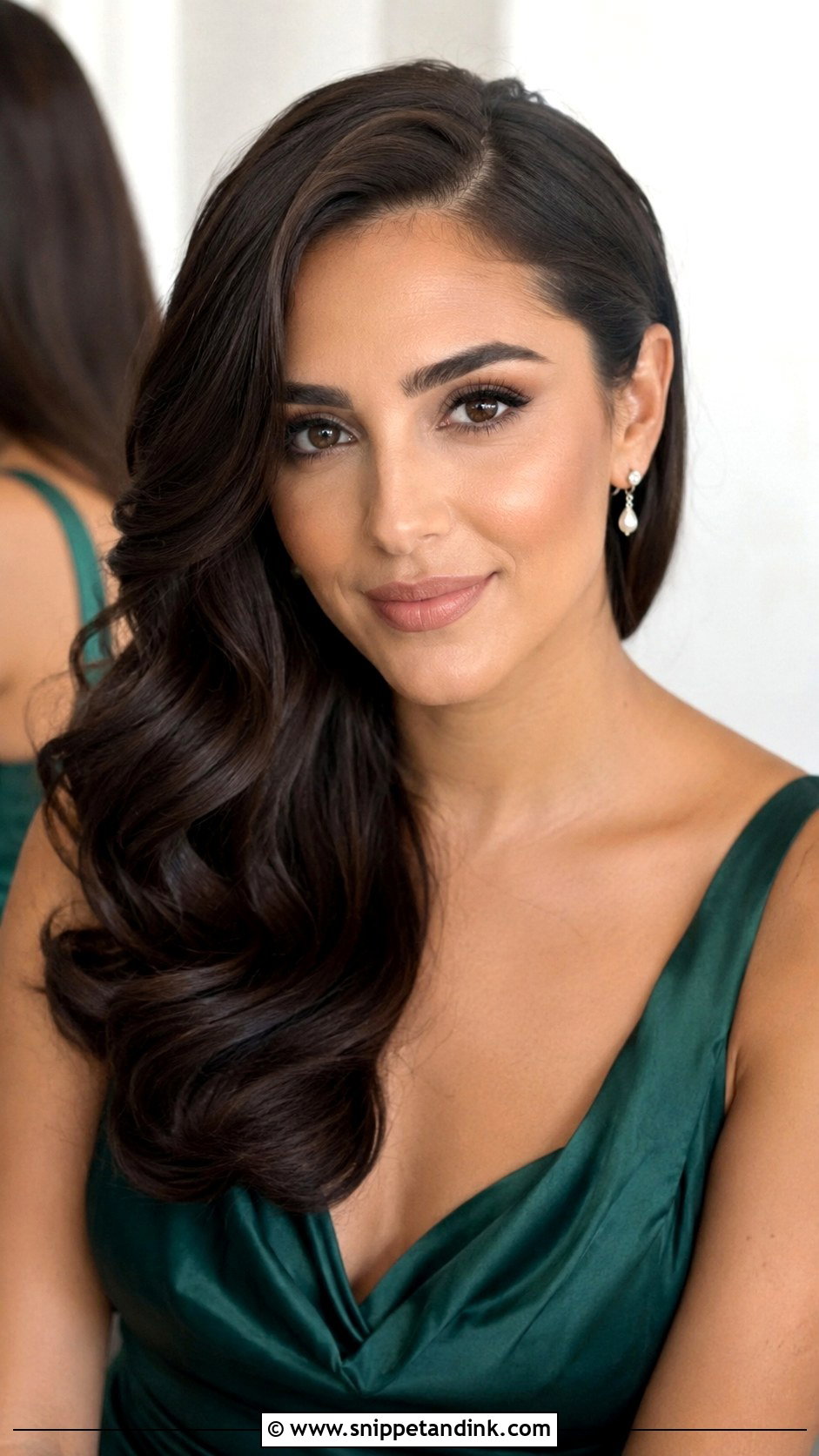 Hollywood Curls Bridesmaid Hair - Snippet and Ink - 20 Curled Bridesmaid Hair Ideas