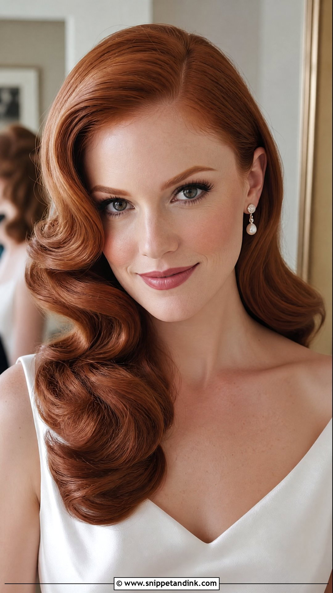Hollywood Curls Wedding Hairstyle - Snippet and Ink - 15 Curls Wedding Hairstyle