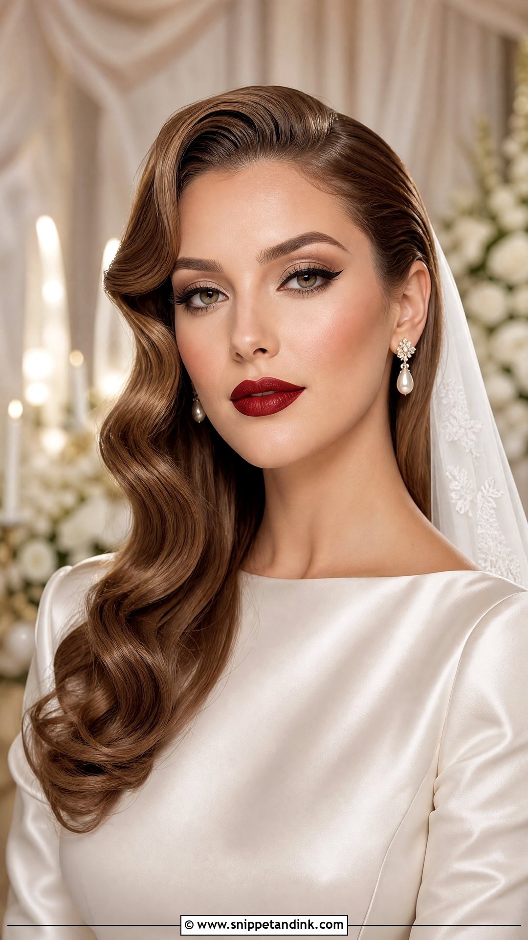 Hollywood Glam Bridal Makeup - Snippet and Ink - 25 Glam Bridal Makeup Ideas