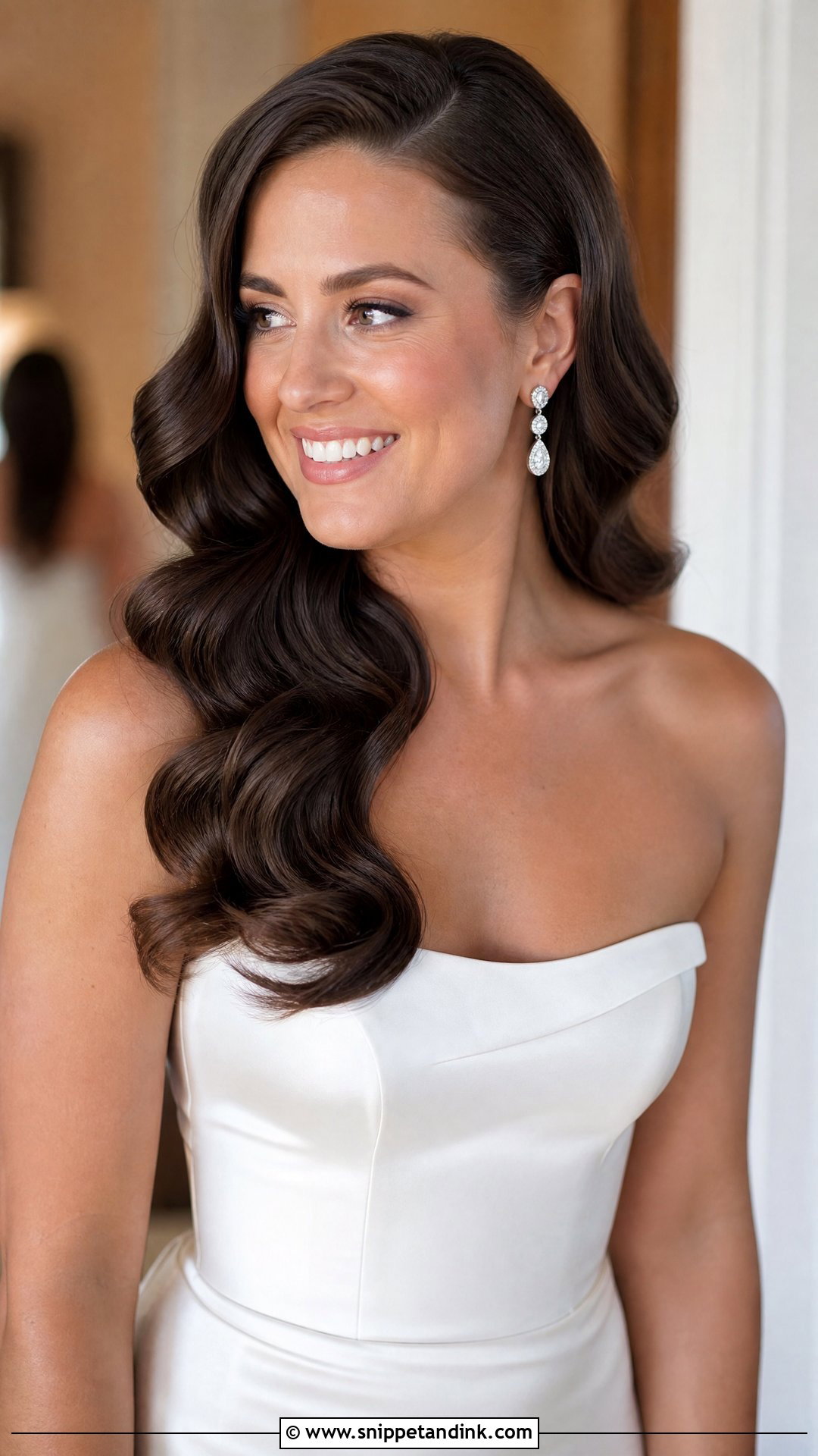 Hollywood Glam Curls - Snippet and Ink - 20 Bridal Hair Curly Down Ideas