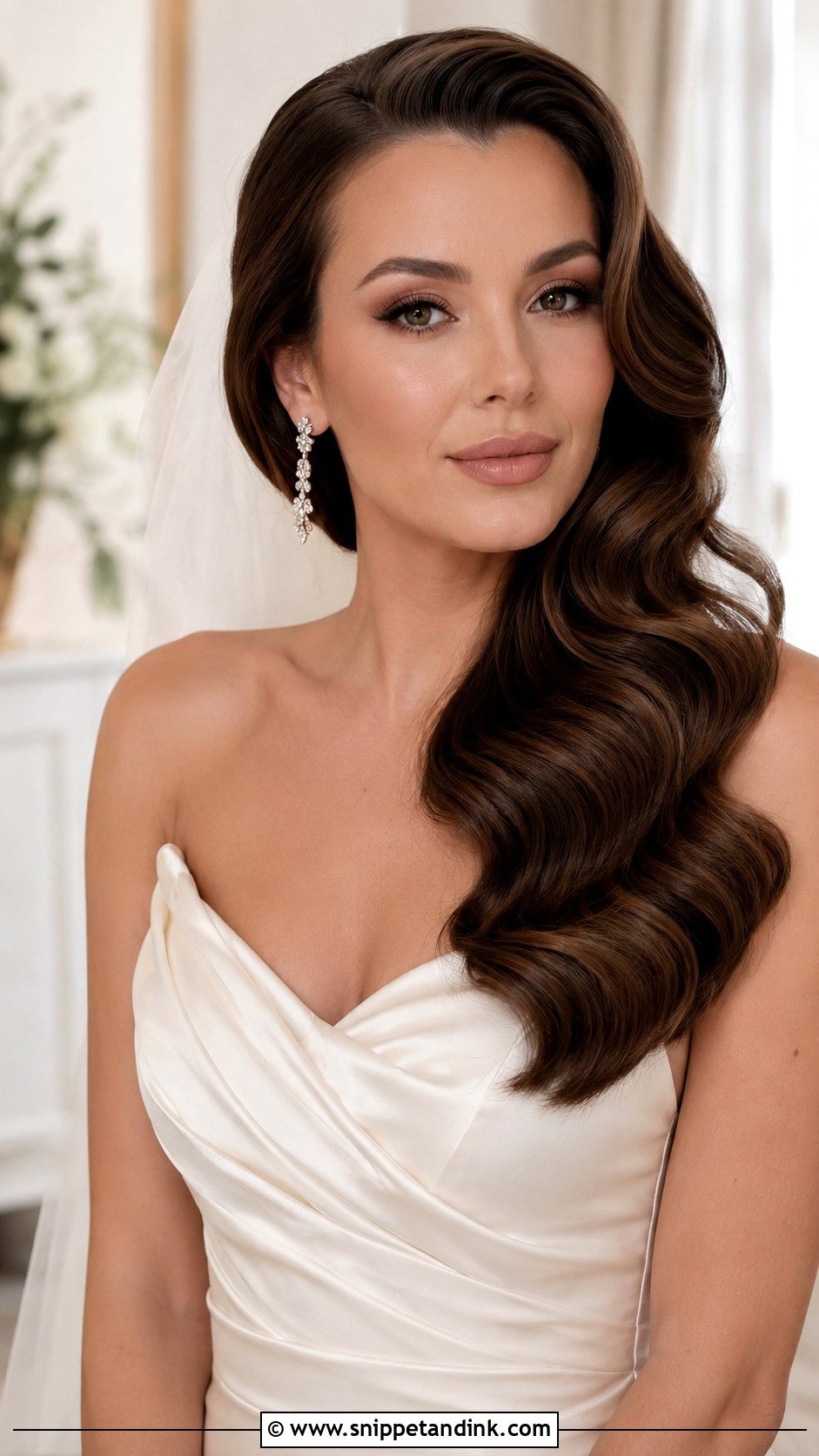 Hollywood Glam Waves - Snippet and Ink - 20 Sleek Wedding Hair Down Ideas