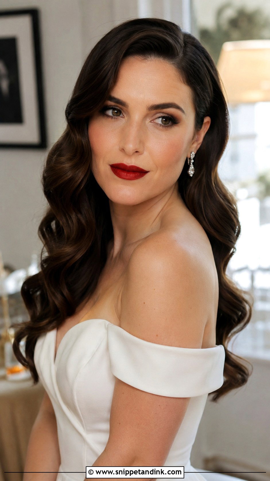 Hollywood Glam Waves - Snippet and Ink - 20 Wedding Hairs