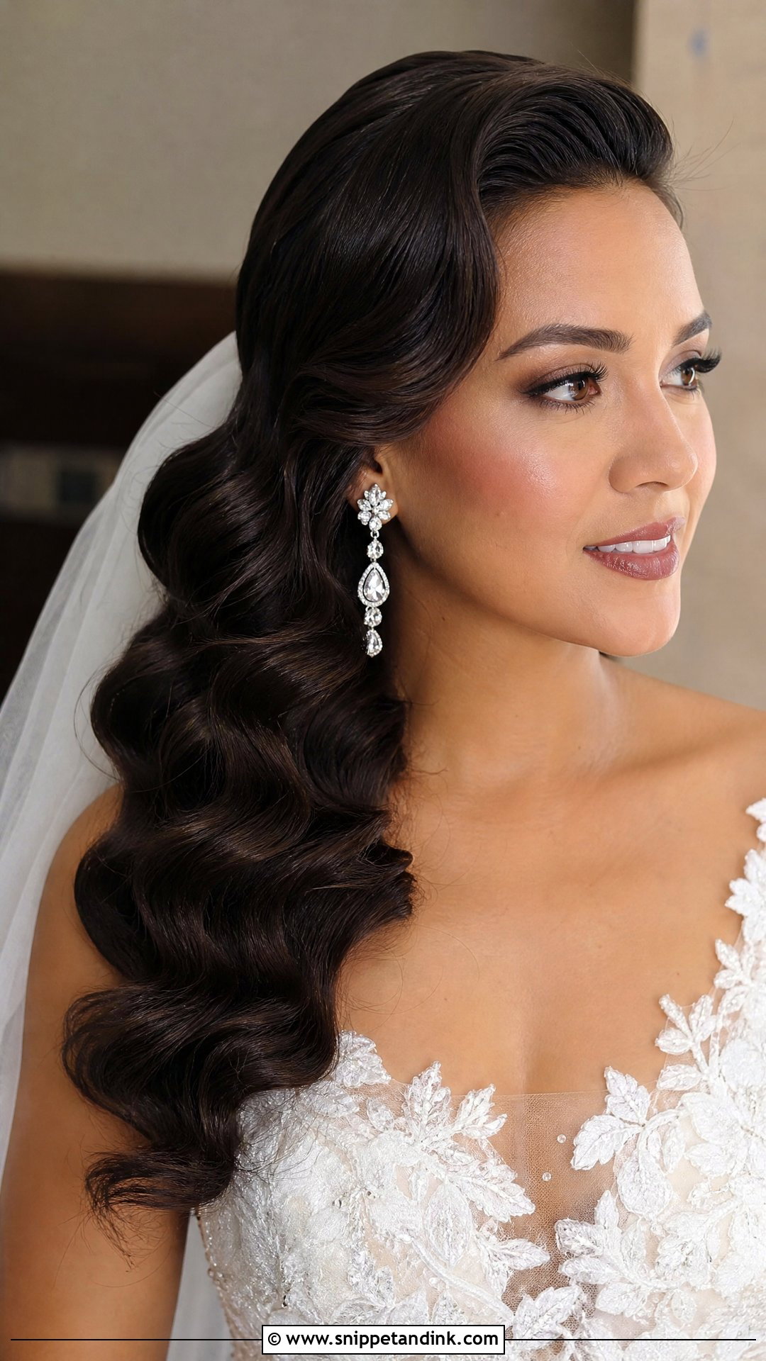 Hollywood Glam Waves - Snippet and Ink - 20 Wedding Hairstyles Shoulder Length Hair
