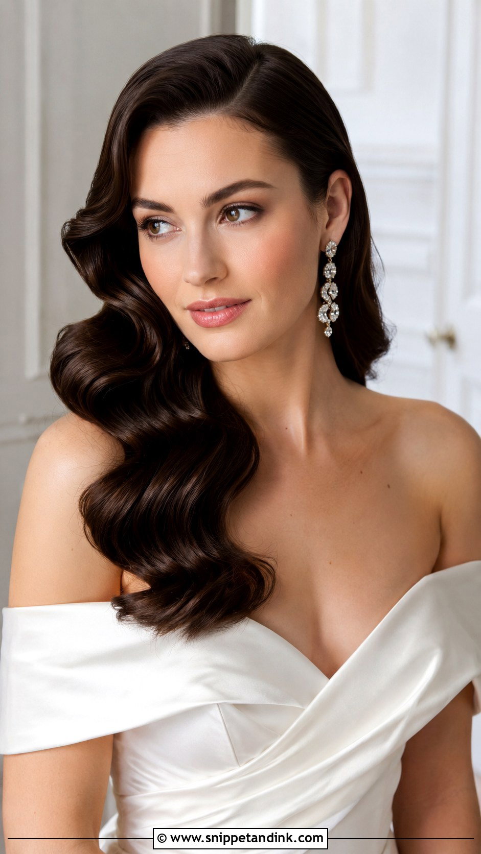 Hollywood Glam Waves - Snippet and Ink - 30 Classy Wedding Hair Down Ideas