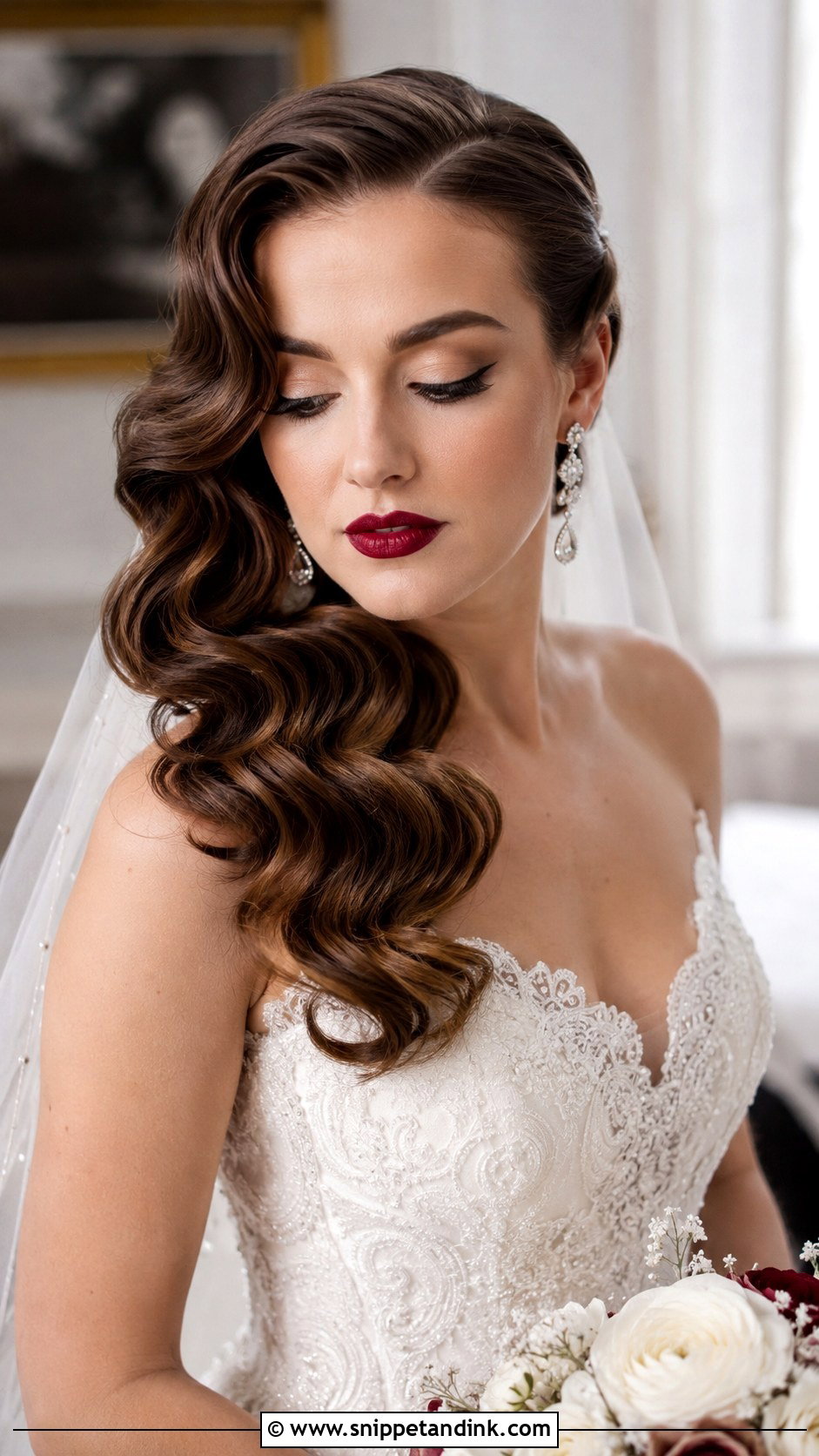 Hollywood Glam Waves Wedding Hairstyle - Snippet and Ink - 20 Western Wedding Hairstyles