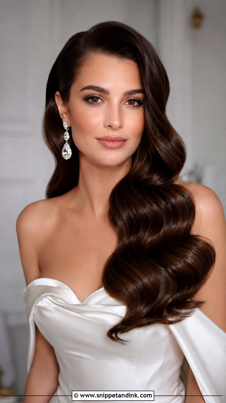 Hollywood Glam Waves for Brides - Snippet and Ink - 25 Hair Down Wedding Hairstyles