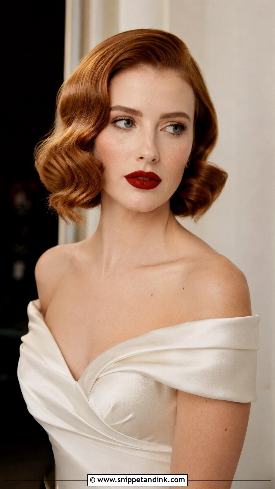 Hollywood Glamour Bob - Snippet and Ink - 25 Short Bob Wedding Hairstyles