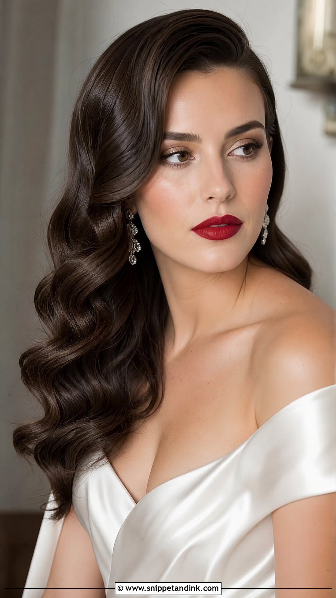 Hollywood Glamour Waves - Snippet and Ink - 20 Medium Wedding Hairstyles